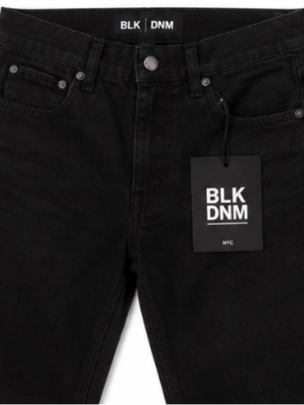 BLK DNM NYC Men’s Black Straight Leg Jeans Size 31x34 NWT Sample